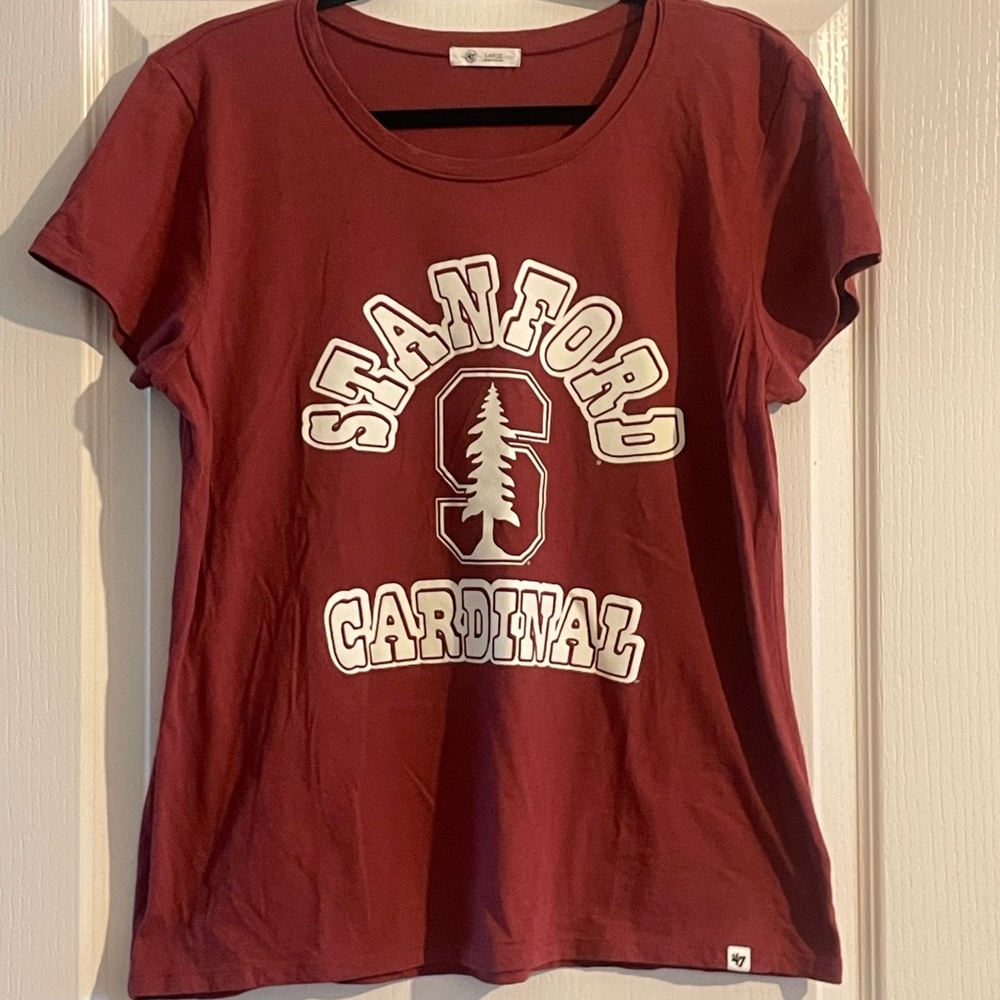 Stanford University Cardinals Red Tee and Hat